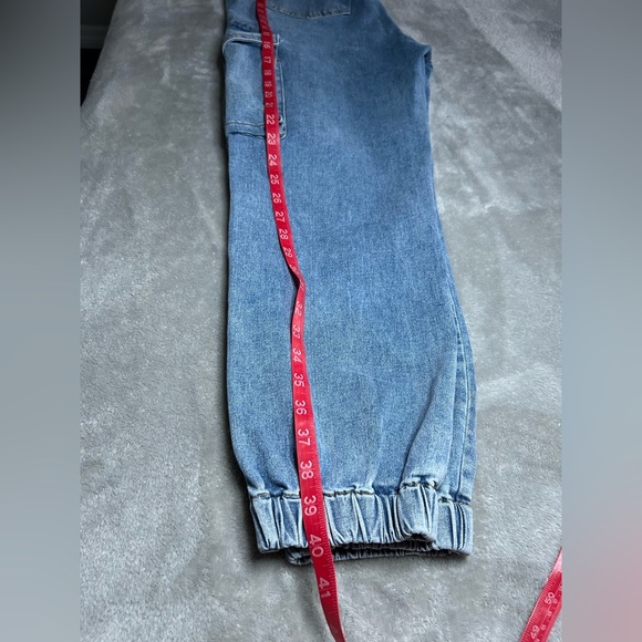 Y2K Star Rhinestone Cargo Jogger Jeans LIC Lizette Collection Size 13 - Picture 15 of 16